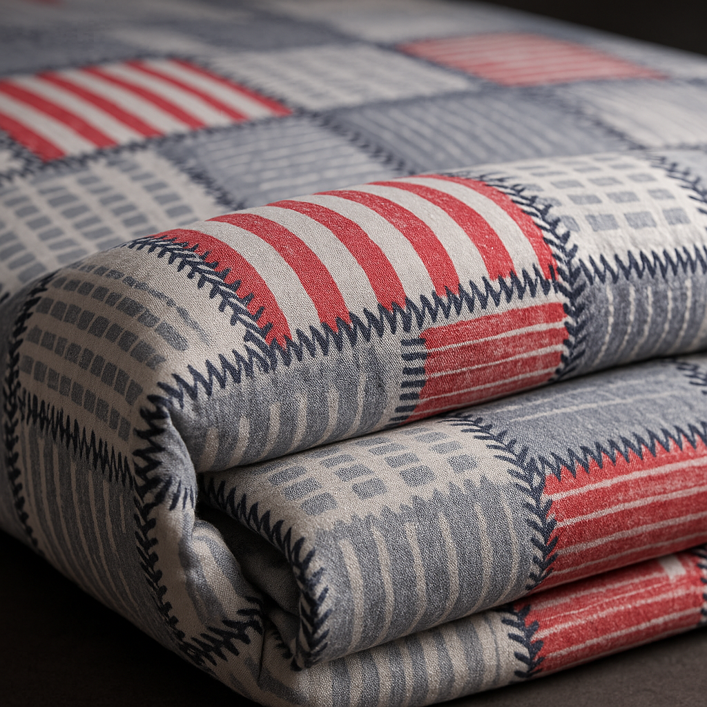Patchwork Antrasit Gri Nevresim Takımı