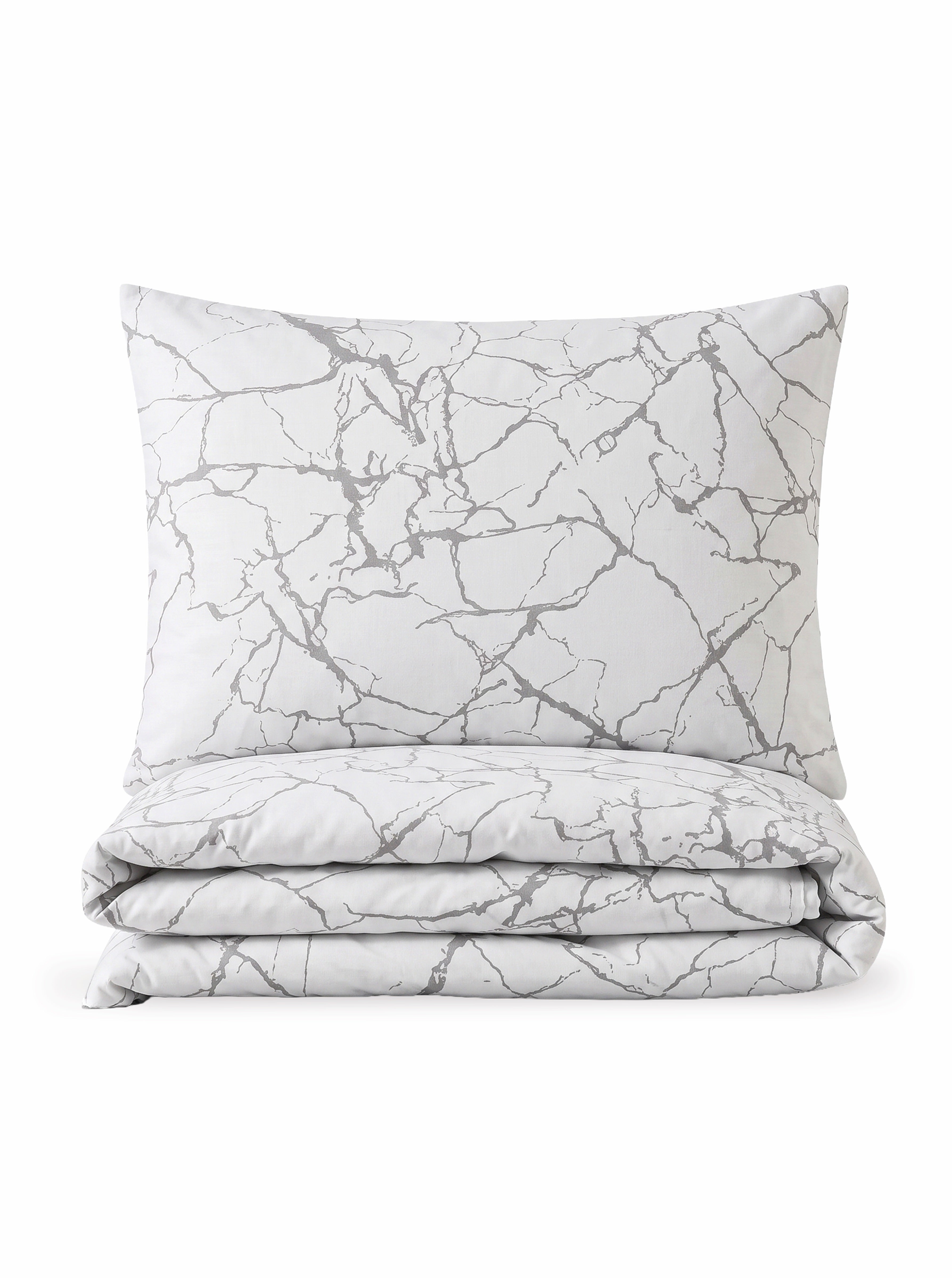 La Marble Mermer Desenli Nevresim Takımı