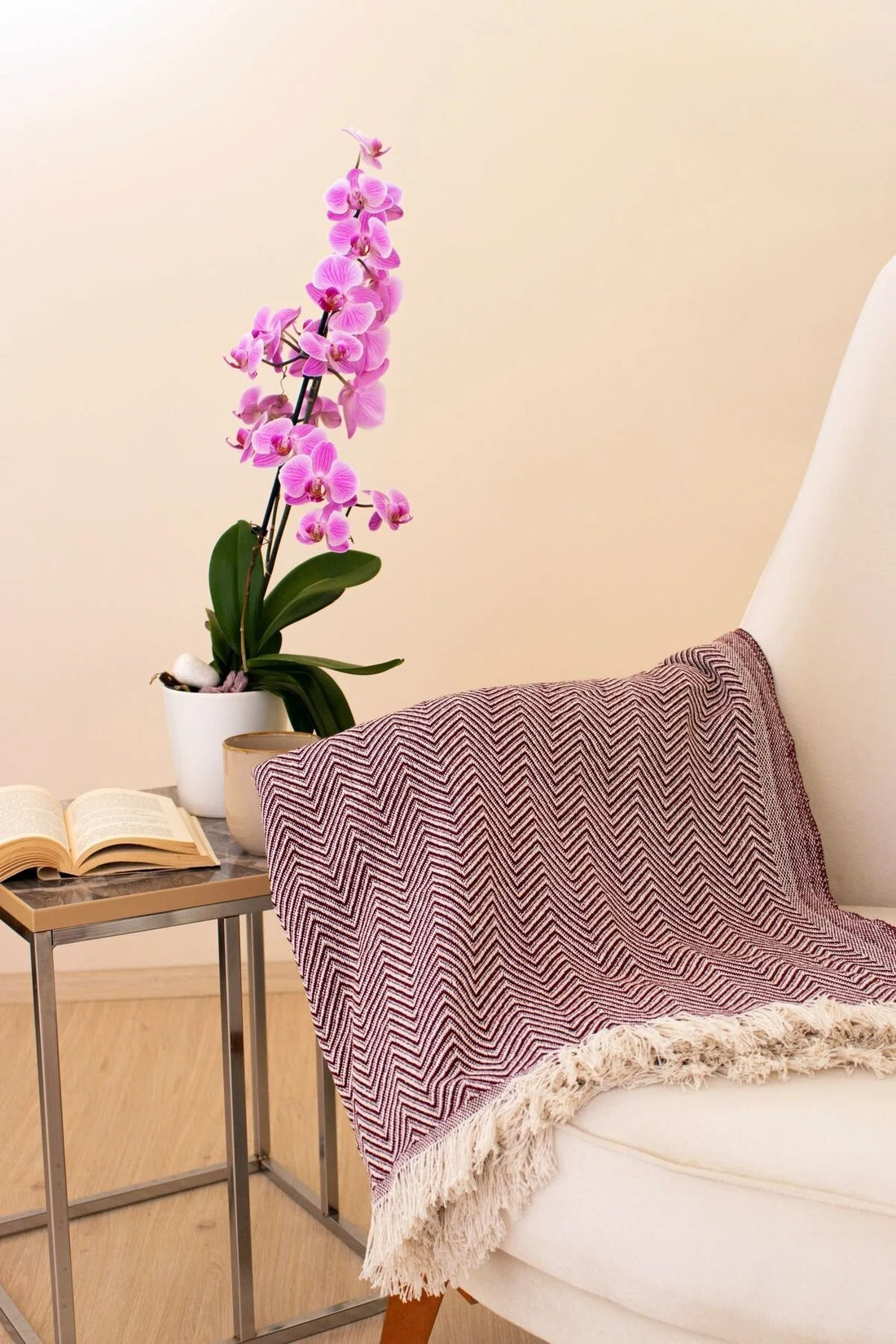 Cozy Comfort Dokuma Tv Battaniyesi | Bordo
