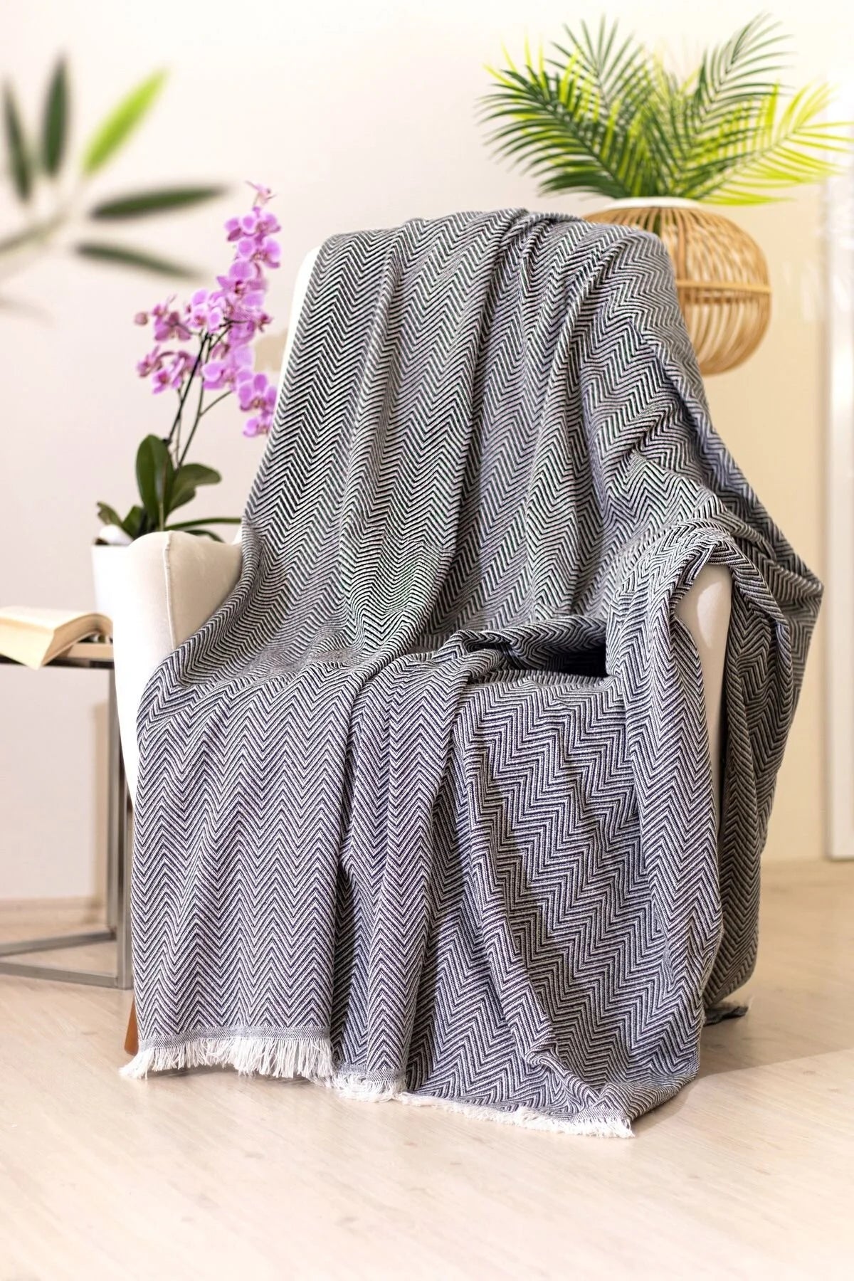 Cozy Comfort Dokuma Tv Battaniyesi | Siyah