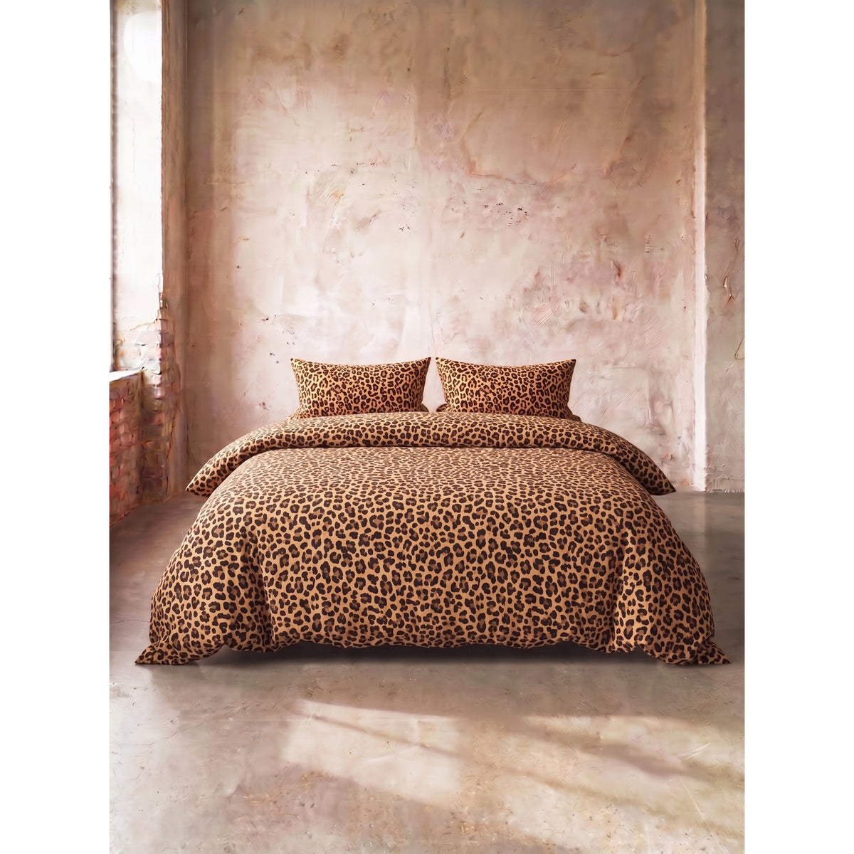 Leopar Desenli Nevresim Seti